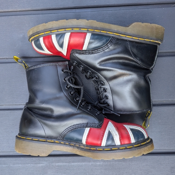 Dr Martens Boots Union Jack British Flag Unisex Men's 9 Women's 10 - Picture 10 of 15